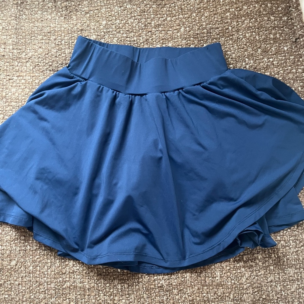 Navy Blue Athletic Skort